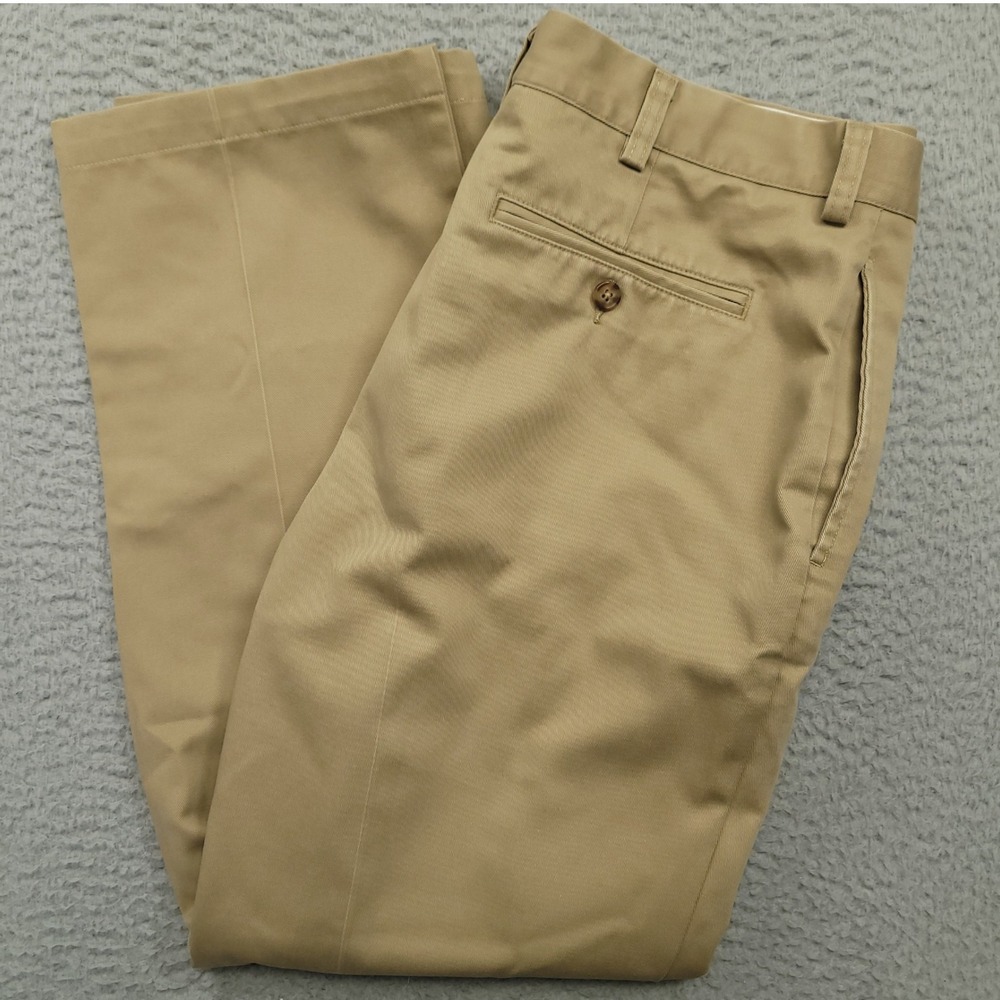 LL Bean Classic‎ Fit Mens 37x29 (34x27.5) Khaki Pants Cotton Casual Chinos
